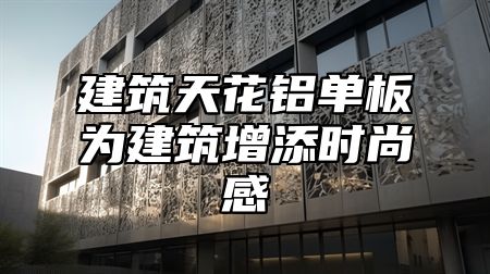 建筑天花铝单板为建筑增添时尚感