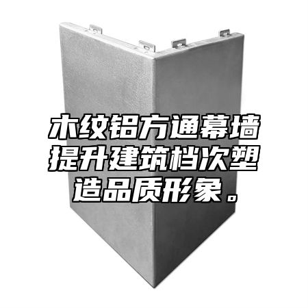 木纹铝方通幕墙提升建筑档次塑造品质形象。
