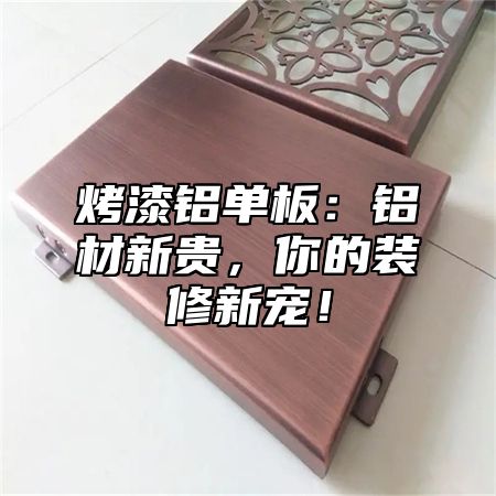 烤漆铝单板：铝材新贵，你的装修新宠！