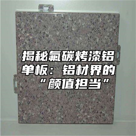 揭秘氟碳烤漆铝单板：铝材界的“颜值担当”