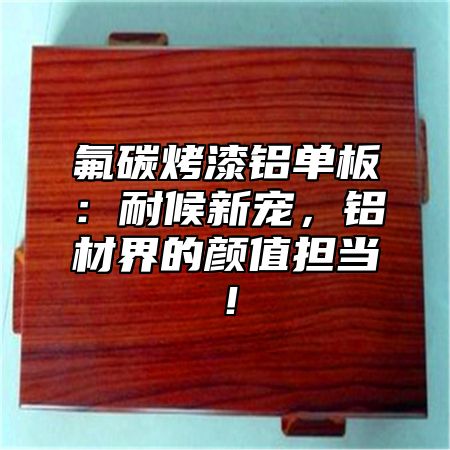 氟碳烤漆铝单板：耐候新宠，铝材界的颜值担当！