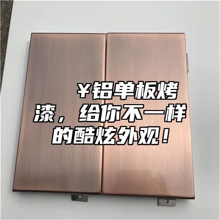 🔥铝单板烤漆，给你不一样的酷炫外观！