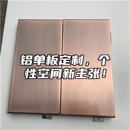 铝单板定制，个性空间新主张！