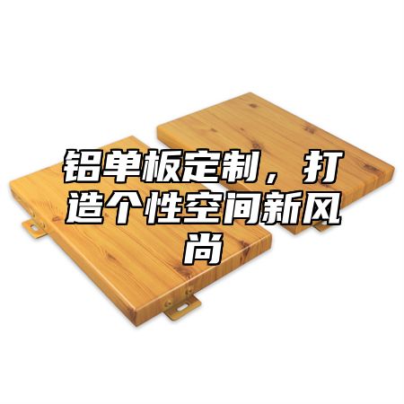 铝单板定制，打造个性空间新风尚