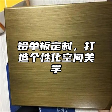 铝单板定制，打造个性化空间美学