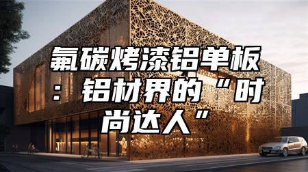 氟碳烤漆铝单板：铝材界的“时尚达人”