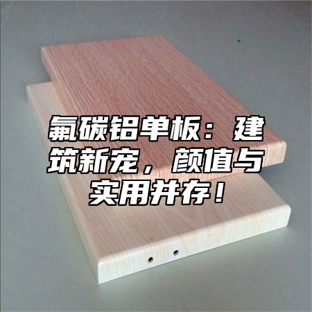 氟碳铝单板：建筑新宠，颜值与实用并存！