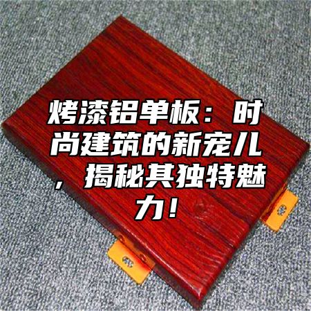 烤漆铝单板：时尚建筑的新宠儿，揭秘其独特魅力！