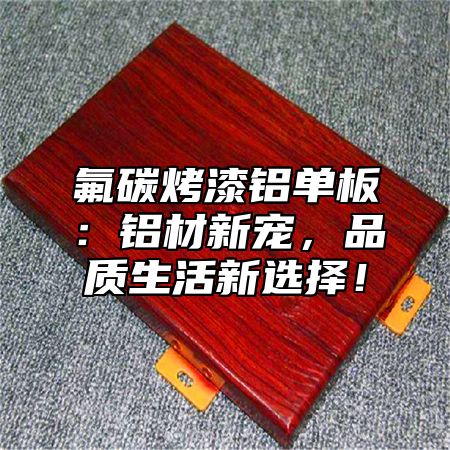 氟碳烤漆铝单板：铝材新宠，品质生活新选择！