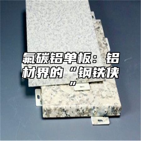 氟碳铝单板：铝材界的“钢铁侠”