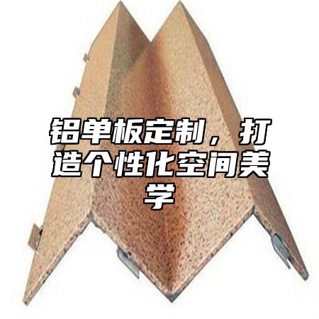 铝单板定制，打造个性化空间美学