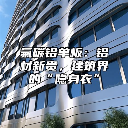 氟碳铝单板：铝材新贵，建筑界的“隐身衣”