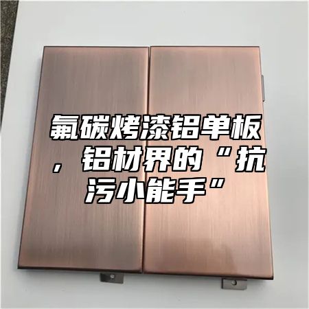 氟碳烤漆铝单板，铝材界的“抗污小能手”