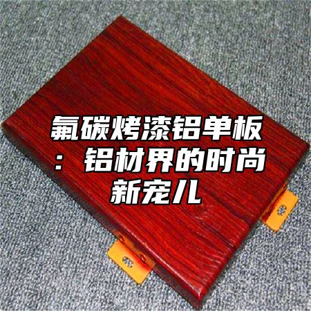 氟碳烤漆铝单板：铝材界的时尚新宠儿