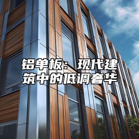 铝单板：现代建筑中的低调奢华