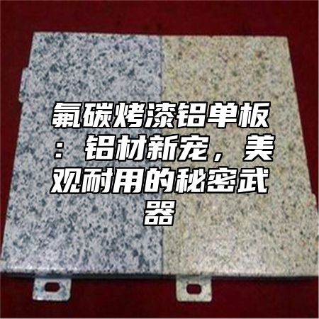氟碳烤漆铝单板：铝材新宠，美观耐用的秘密武器