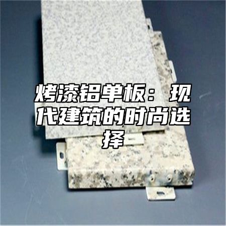 烤漆铝单板：现代建筑的时尚选择