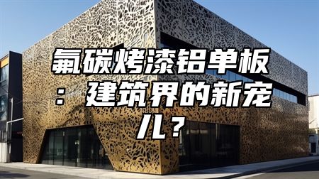 氟碳烤漆铝单板：建筑界的新宠儿？