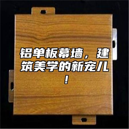 铝单板幕墙，建筑美学的新宠儿！